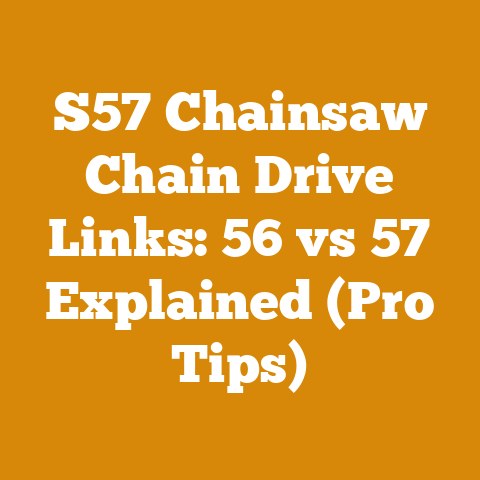 S57 Chainsaw Chain Drive Links: 56 vs 57 Explained (Pro Tips)