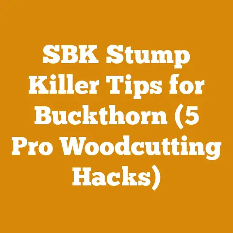 SBK Stump Killer Tips for Buckthorn (5 Pro Woodcutting Hacks)