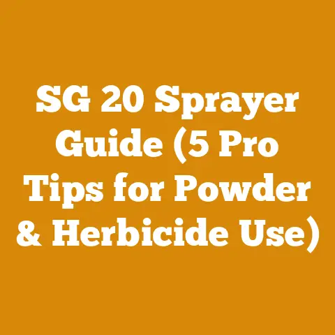 SG 20 Sprayer Guide (5 Pro Tips for Powder & Herbicide Use)
