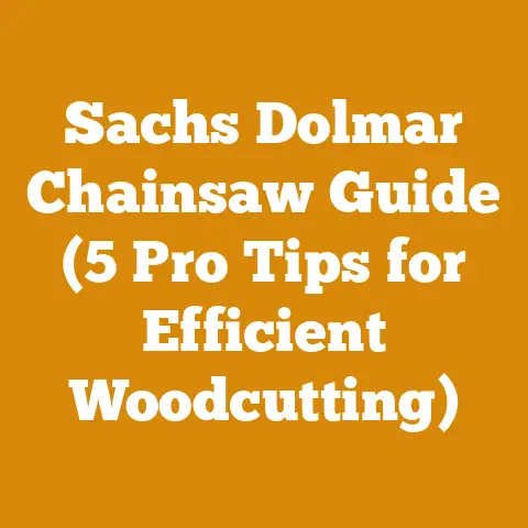 Sachs Dolmar Chainsaw Guide (5 Pro Tips for Efficient Woodcutting)