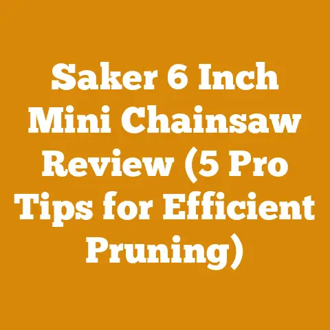 Saker 6 Inch Mini Chainsaw Review (5 Pro Tips for Efficient Pruning)