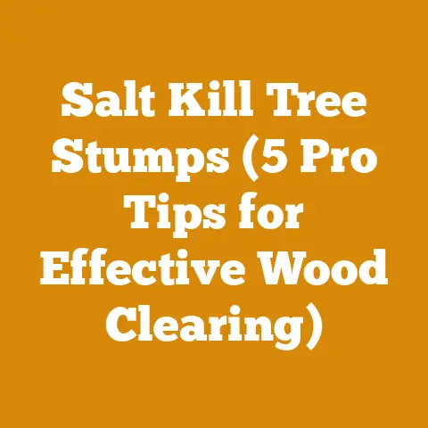 Salt Kill Tree Stumps (5 Pro Tips for Effective Wood Clearing)