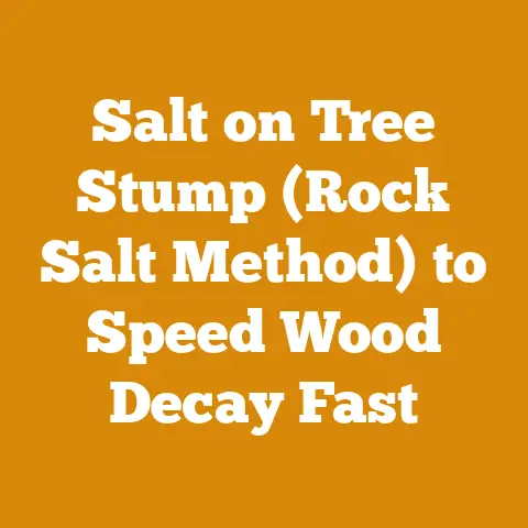 Salt on Tree Stump (Rock Salt Method) to Speed Wood Decay Fast