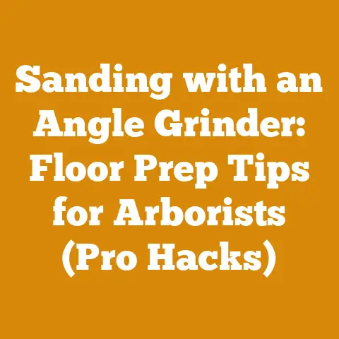Sanding with an Angle Grinder: Floor Prep Tips for Arborists (Pro Hacks)