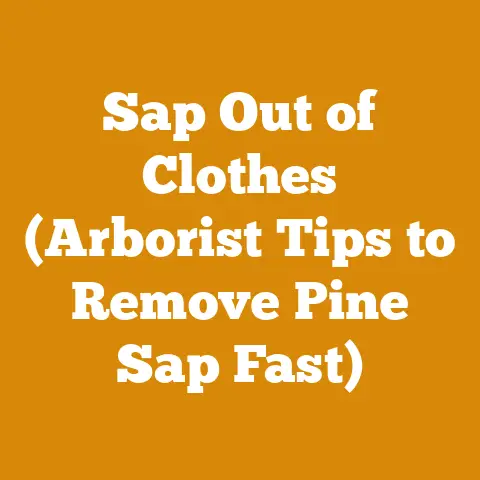 Sap Out of Clothes (Arborist Tips to Remove Pine Sap Fast)