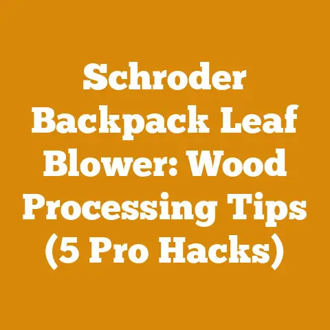 Schroder Backpack Leaf Blower: Wood Processing Tips (5 Pro Hacks)
