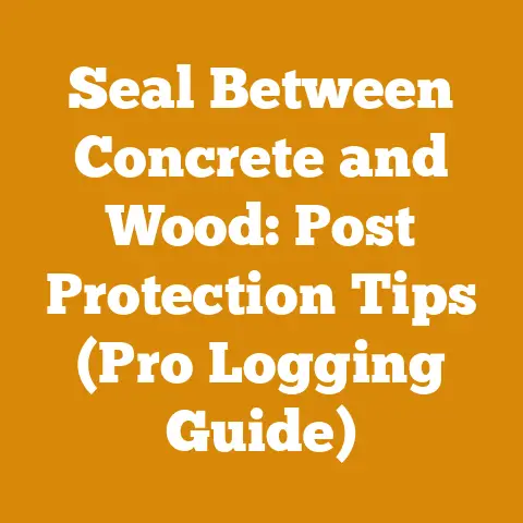 Seal Between Concrete and Wood: Post Protection Tips (Pro Logging Guide)