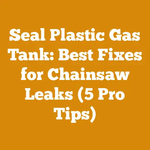 Seal Plastic Gas Tank: Best Fixes for Chainsaw Leaks (5 Pro Tips)