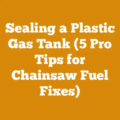 Sealing a Plastic Gas Tank (5 Pro Tips for Chainsaw Fuel Fixes)