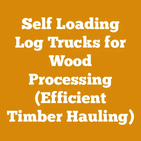 Self Loading Log Trucks for Wood Processing (Efficient Timber Hauling)