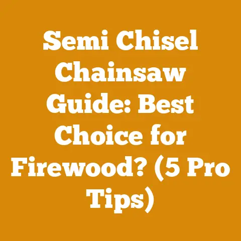 Semi Chisel Chainsaw Guide: Best Choice for Firewood? (5 Pro Tips)