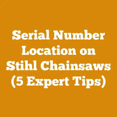 Serial Number Location on Stihl Chainsaws (5 Expert Tips)