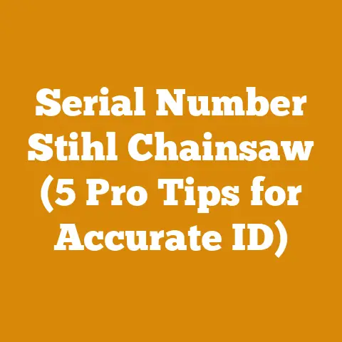 Serial Number Stihl Chainsaw (5 Pro Tips for Accurate ID)