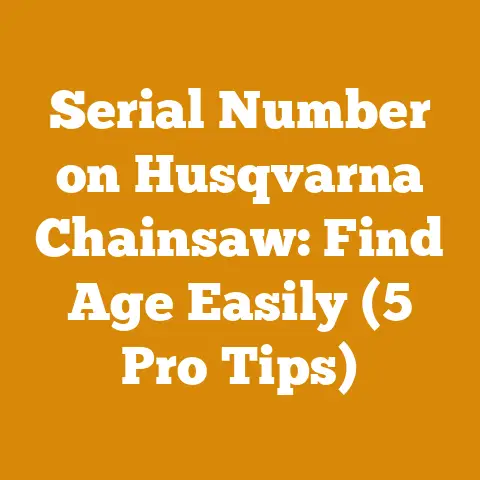 Serial Number on Husqvarna Chainsaw: Find Age Easily (5 Pro Tips)