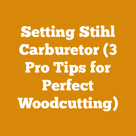 Setting Stihl Carburetor (3 Pro Tips for Perfect Woodcutting)