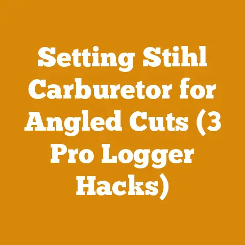 Setting Stihl Carburetor for Angled Cuts (3 Pro Logger Hacks)