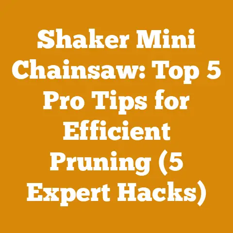 Shaker Mini Chainsaw: Top 5 Pro Tips for Efficient Pruning (5 Expert Hacks)