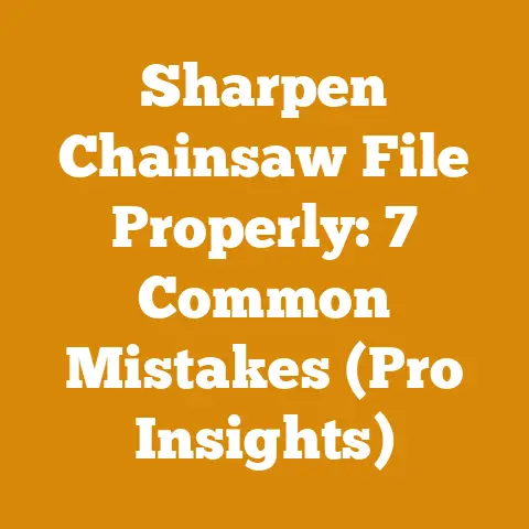 Sharpen Chainsaw File Properly: 7 Common Mistakes (Pro Insights)
