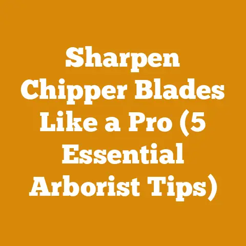 Sharpen Chipper Blades Like a Pro (5 Essential Arborist Tips)