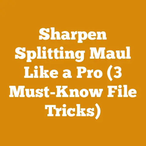 Sharpen Splitting Maul Like a Pro (3 Must-Know File Tricks)
