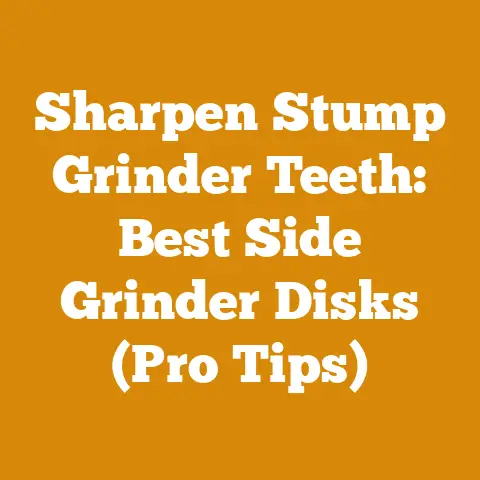 Sharpen Stump Grinder Teeth: Best Side Grinder Disks (Pro Tips)