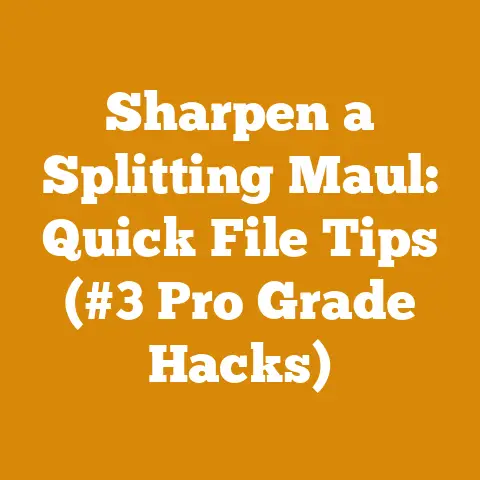 Sharpen a Splitting Maul: Quick File Tips (#3 Pro Grade Hacks)