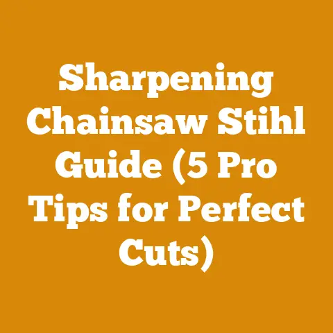 Sharpening Chainsaw Stihl Guide (5 Pro Tips for Perfect Cuts)