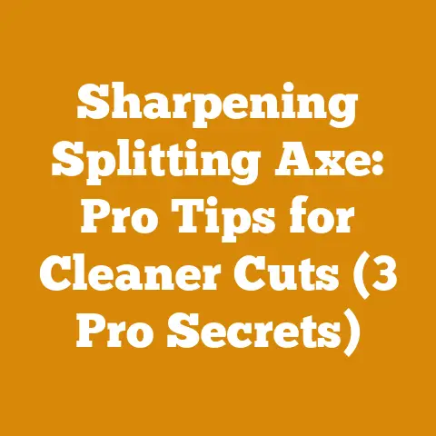 Sharpening Splitting Axe: Pro Tips for Cleaner Cuts (3 Pro Secrets)