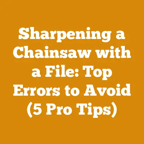 Sharpening a Chainsaw with a File: Top Errors to Avoid (5 Pro Tips)