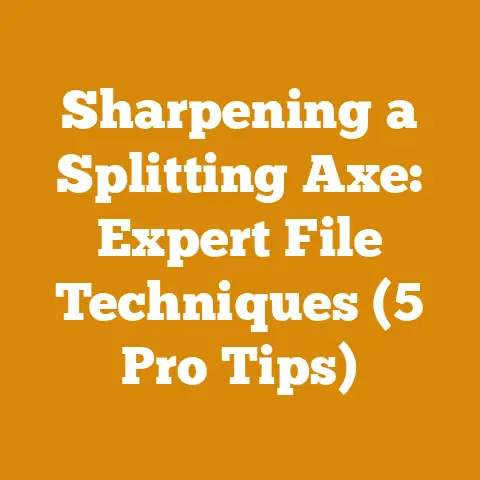 Sharpening a Splitting Axe: Expert File Techniques (5 Pro Tips)