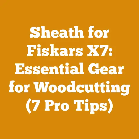 Sheath for Fiskars X7: Essential Gear for Woodcutting (7 Pro Tips)