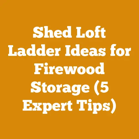 Shed Loft Ladder Ideas for Firewood Storage (5 Expert Tips)