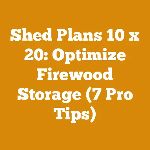 Shed Plans 10 x 20: Optimize Firewood Storage (7 Pro Tips)