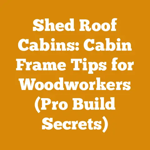 Shed Roof Cabins: Cabin Frame Tips for Woodworkers (Pro Build Secrets)