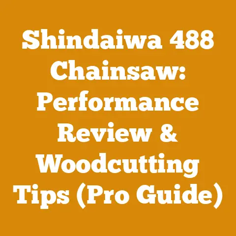 Shindaiwa 488 Chainsaw: Performance Review & Woodcutting Tips (Pro Guide)