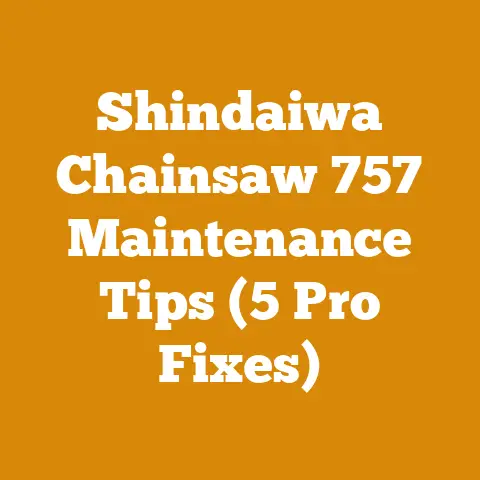 Shindaiwa Chainsaw 757 Maintenance Tips (5 Pro Fixes)