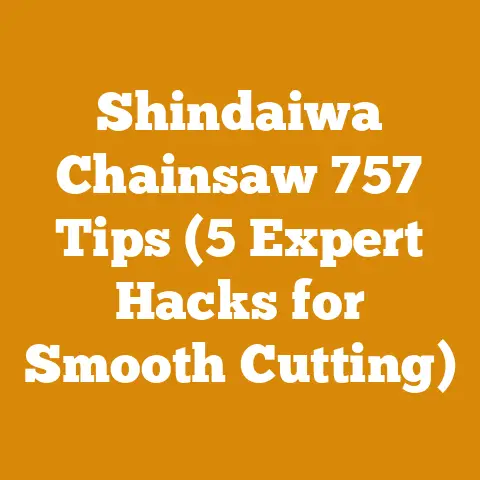 Shindaiwa Chainsaw 757 Tips (5 Expert Hacks for Smooth Cutting)