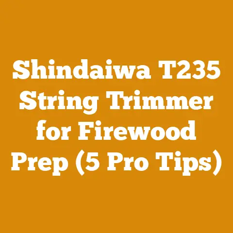 Shindaiwa T235 String Trimmer for Firewood Prep (5 Pro Tips)
