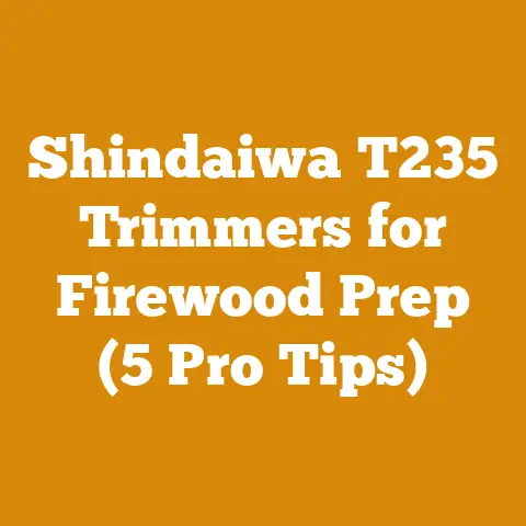 Shindaiwa T235 Trimmers for Firewood Prep (5 Pro Tips)