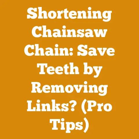 Shortening Chainsaw Chain: Save Teeth by Removing Links? (Pro Tips)