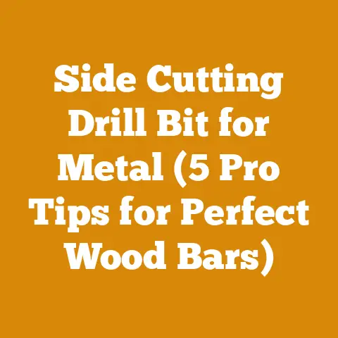 Side Cutting Drill Bit for Metal (5 Pro Tips for Perfect Wood Bars)