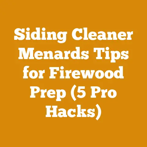 Siding Cleaner Menards Tips for Firewood Prep (5 Pro Hacks)