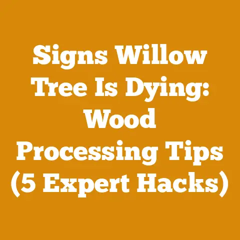Signs Willow Tree Is Dying: Wood Processing Tips (5 Expert Hacks)