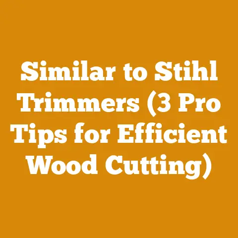 Similar to Stihl Trimmers (3 Pro Tips for Efficient Wood Cutting)