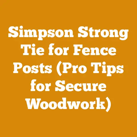 Simpson Strong Tie for Fence Posts (Pro Tips for Secure Woodwork)