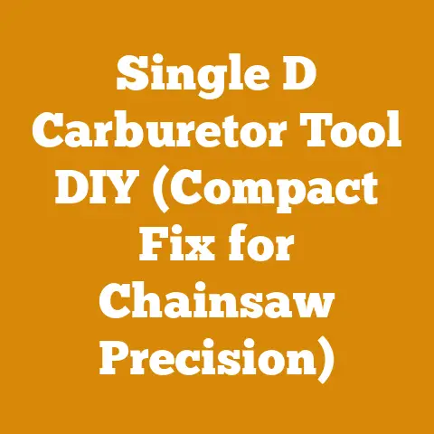 Single D Carburetor Tool DIY (Compact Fix for Chainsaw Precision)