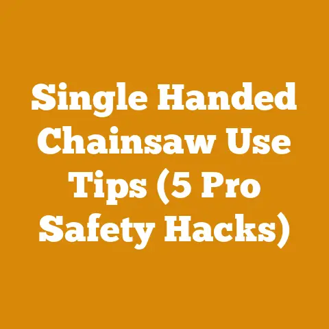 Single Handed Chainsaw Use Tips (5 Pro Safety Hacks)