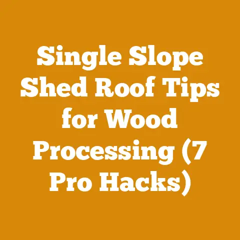 Single Slope Shed Roof Tips for Wood Processing (7 Pro Hacks)