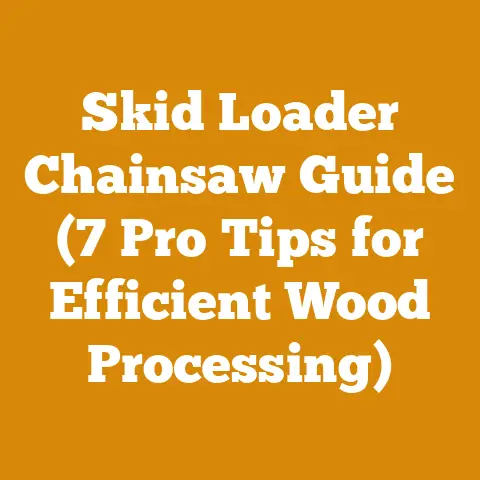 Skid Loader Chainsaw Guide (7 Pro Tips for Efficient Wood Processing)