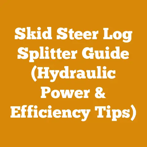 Skid Steer Log Splitter Guide (Hydraulic Power & Efficiency Tips)
